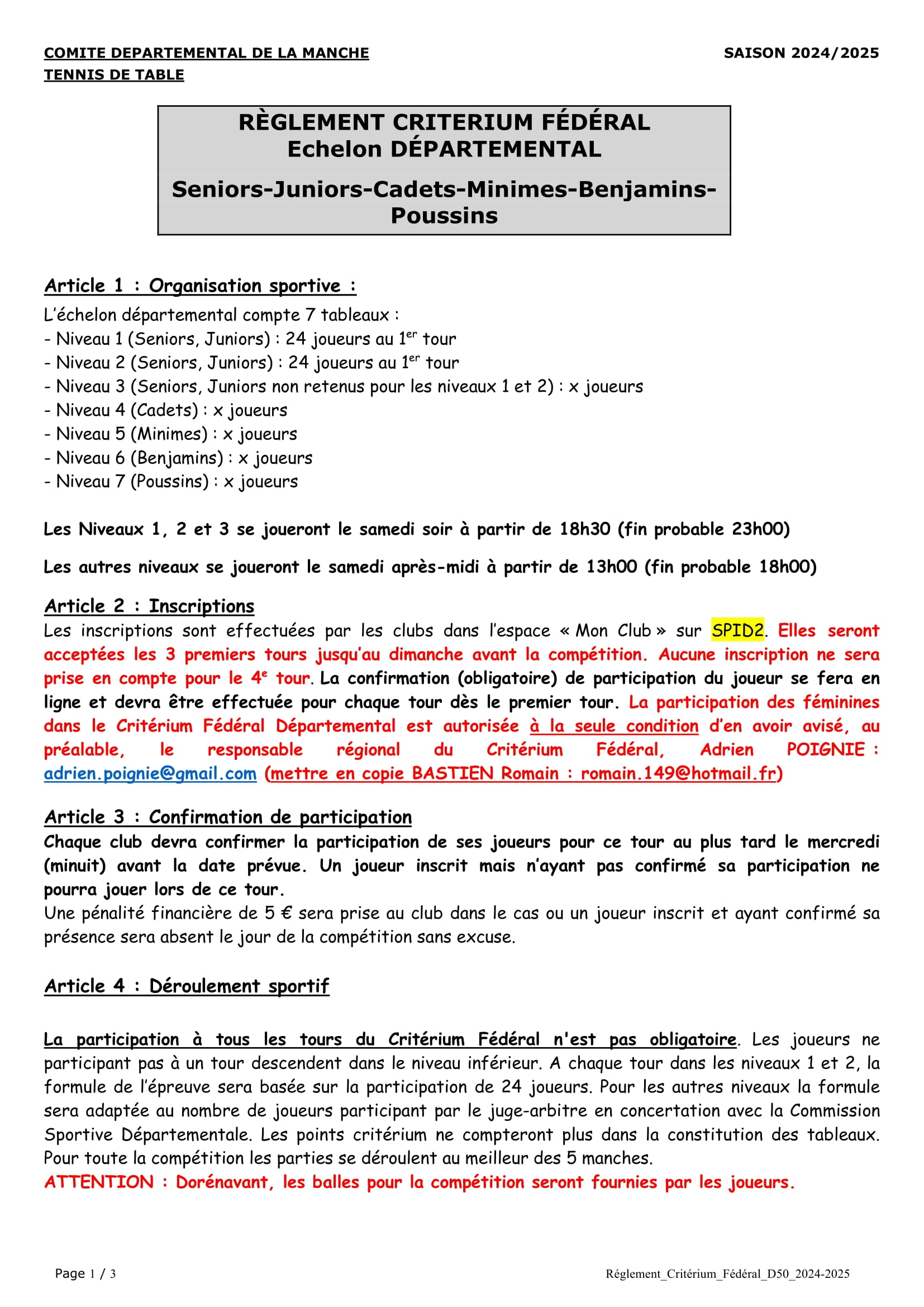 Reglement Criterium Federal D50 2023 2024 1